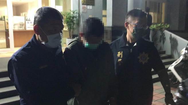警方锁定郑男涉有重嫌，2月18日晚间7时将他缉获到案。（警方提供／林雅惠高雄传真）