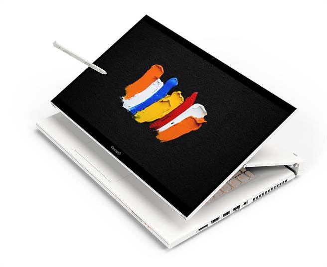 宏碁的ConceptD 7 Ezel Pro(CC715-71P)，可使用Wacom EMR觸控筆進行繪製。（宏碁提供）