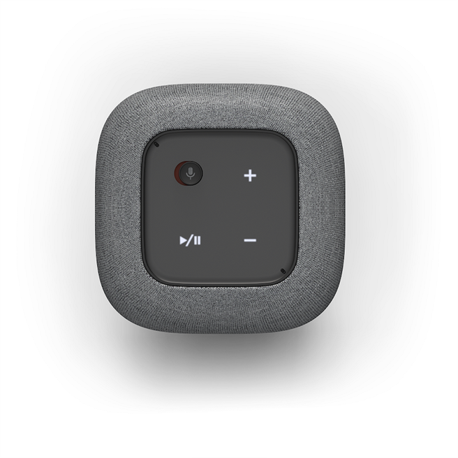 宏碁的智能音箱Acer Halo，拥有实际按钮。（宏碁提供）