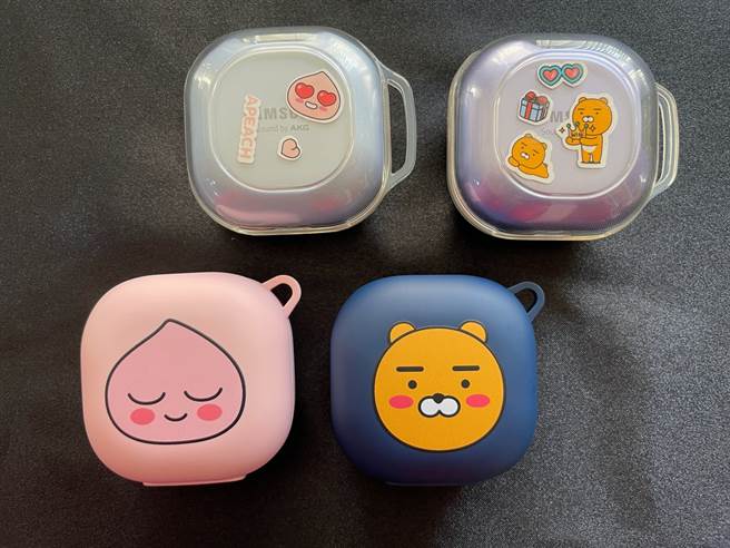Kakao Friends Galaxy Buds Pro保护壳共有四款（正面）。（黄慧雯摄）
