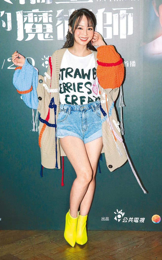 孙淑媚昨分享拍摄趣事。（粘耿豪摄）