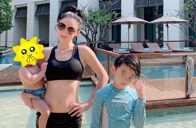 张柏芝小儿子身分始终成谜。（图／翻摄自张柏芝微博）