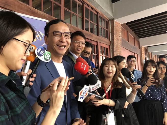 国民党前主席朱立伦。（赵婉淳摄）