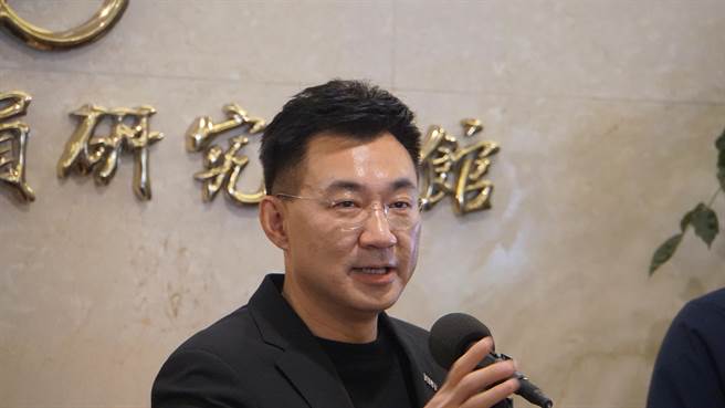 國民黨主席江啟臣。（趙婉淳攝）