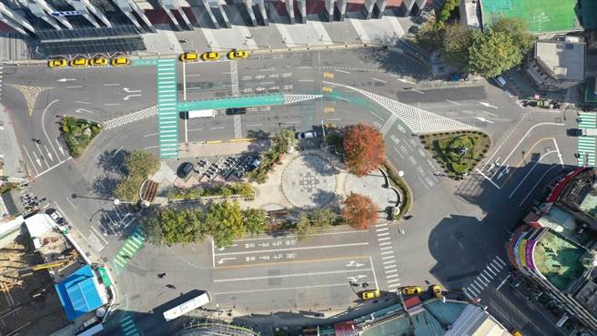 豐原西站交通工程改善，車流動線更為順暢。（台中市政府提供）.