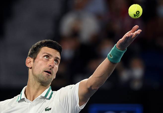 喬柯維奇在澳網男單決賽氣勢旺。（美聯社）