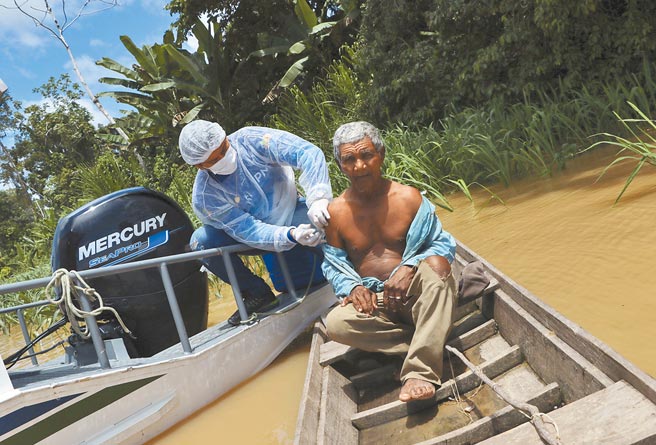 變種病毒突襲巴西圖╱美聯社