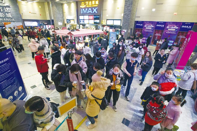 陸電影票價創新高圖╱中新社