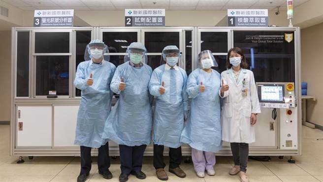 大江新冠病毒自动检测平台 进驻联新医院。图/业者提供