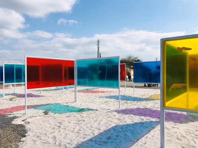 （屏东热带农业博览会水产区以彩虹为主题。图／屏东县政府提供）
