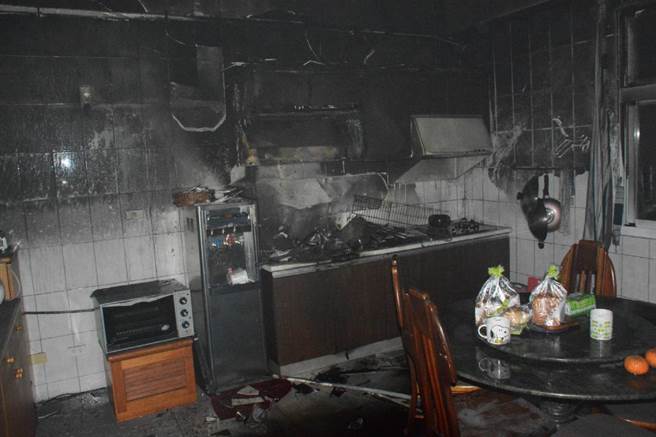 住警器成功发报，救了云林县四湖乡1家9口免于火难。（云林县消防局提供／张朝欣云林传真）