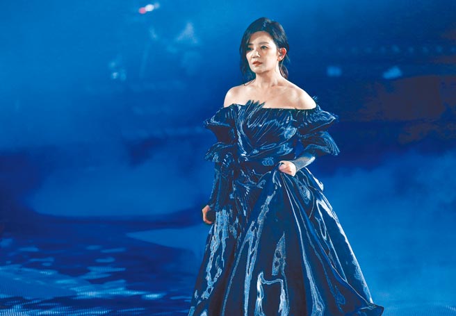 梁静茹去年底在台北小巨蛋开演唱会，当时正在热恋中。（资料照片）