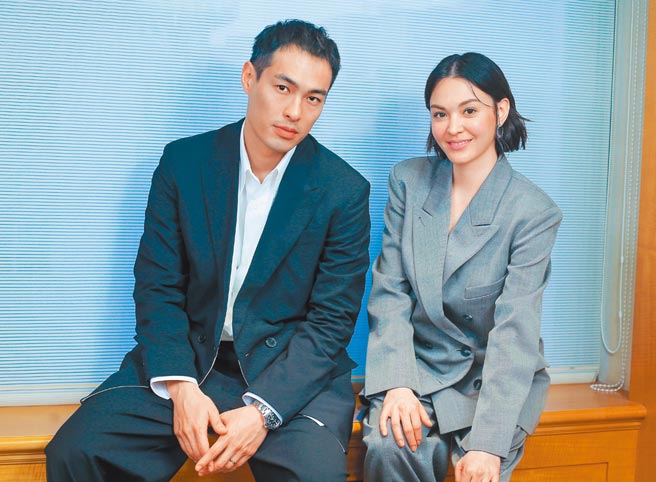 杨佑寧（左）和张榕容为主演电影《复身犯》宣传。（粘耿豪摄）