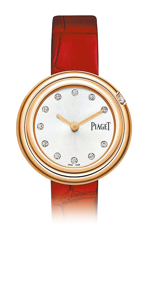 伯爵Possession系列18K玫瑰金钻表，28万5000元。（伯爵提供）