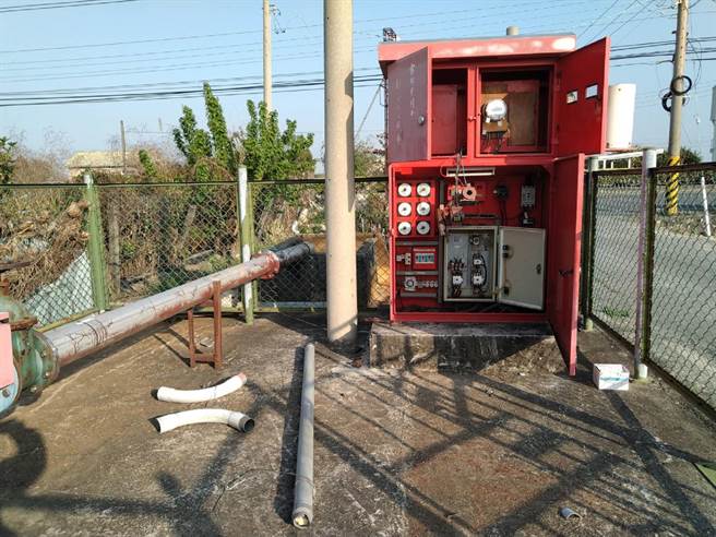 雲林縣深水井電纜接連遭竊，上百公頃春耕田受影響。（農田水利署雲林管理處提供／張朝欣雲林傳真）