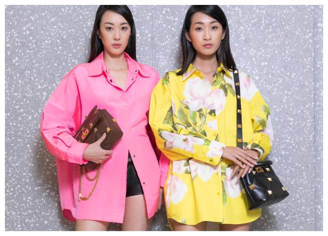 以高订服着称的VALENTINO，在女装融入高订服镂空蕾丝、刺绣和密针细缝亮片的奢华元素。（VALENTINO提供）