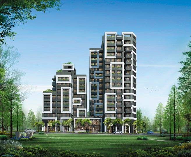 惠田上书房建筑外观3D透视图。图／业者提供