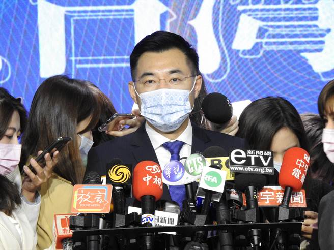 國民黨主席江啟臣。（趙婉淳攝）