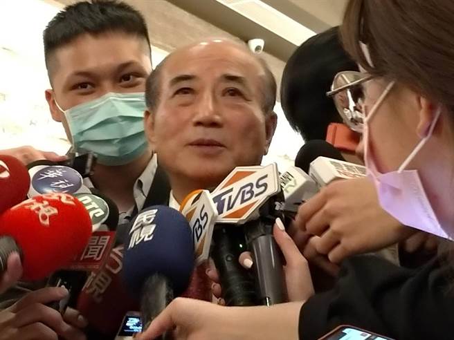 前立法院长王金平今天中午参加中常委的春酒。（黄福其摄）