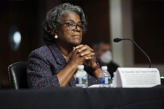 美国参院23日以78比20高票，通过汤玛斯-葛林斐德出任驻联合国大使人事案。（美联社）