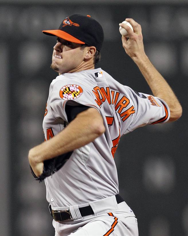 前软银鹰队荷兰籍投手范登赫克转战养乐多燕子队。（美联社资料照）