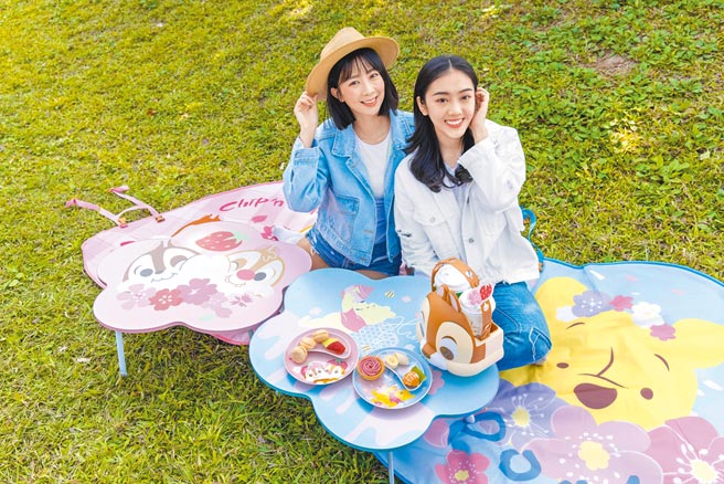 7-11即起推出「迪士尼樱花季精品集点送」，以户外出游野餐商品为主。（7-11提供）