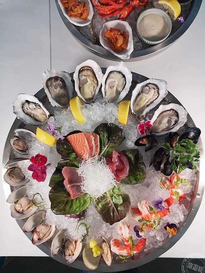 豪華海鮮塔下層(攝影：洪書瑱)