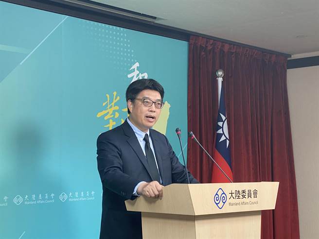 陆委会今（25日）举行例行记者会。图／林劲杰