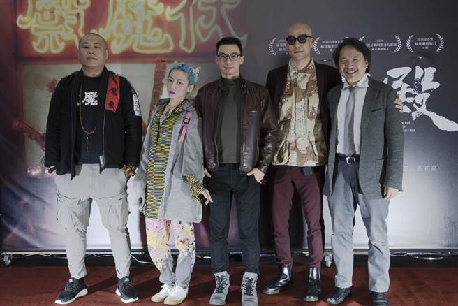 入围第57届金马奖最佳剧情短片的《伏魔殿》举行首映会。（车库娱乐提供）