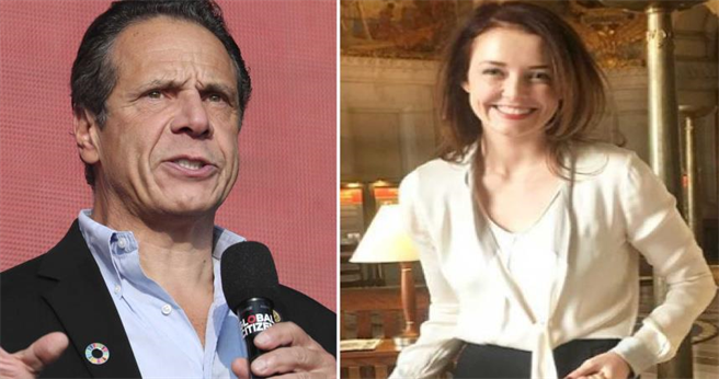 纽约州长古莫和前女助理波伊兰。（图／达志／美联社、lindseyboylanny IG）