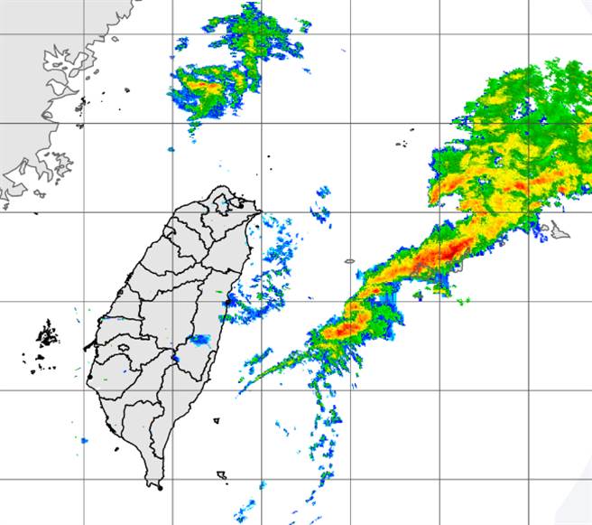 天气即将转变，锋面过后东北季风增强，高温陡降。（中央气象局提供）