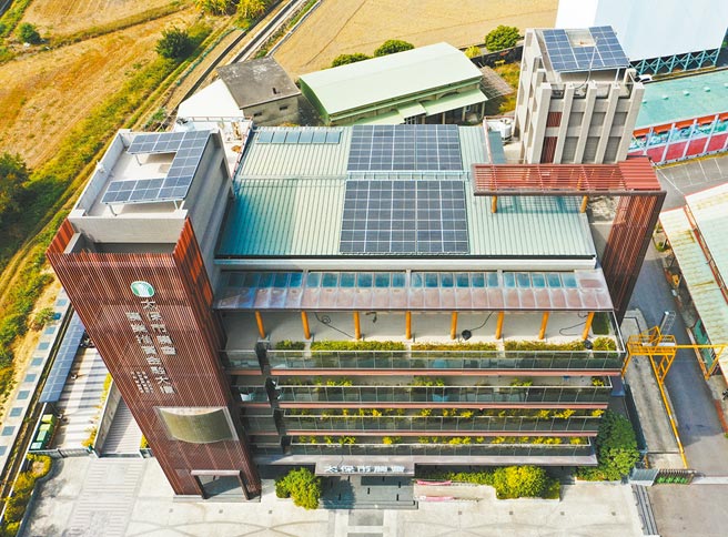 由天晴能源建構的太保市農會太陽能光電系統。圖／天晴提供