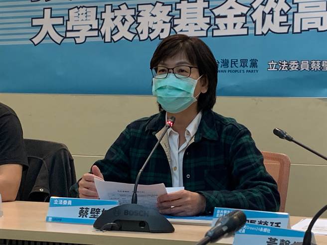 民眾黨立委蔡壁如。（林縉明攝）