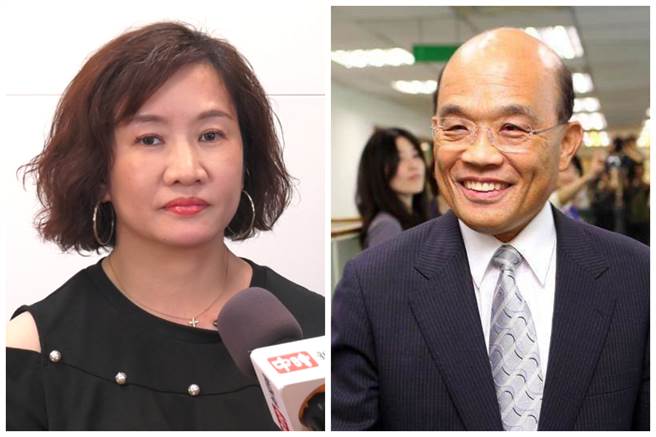 资深媒体人王浅秋、行政院长苏贞昌。