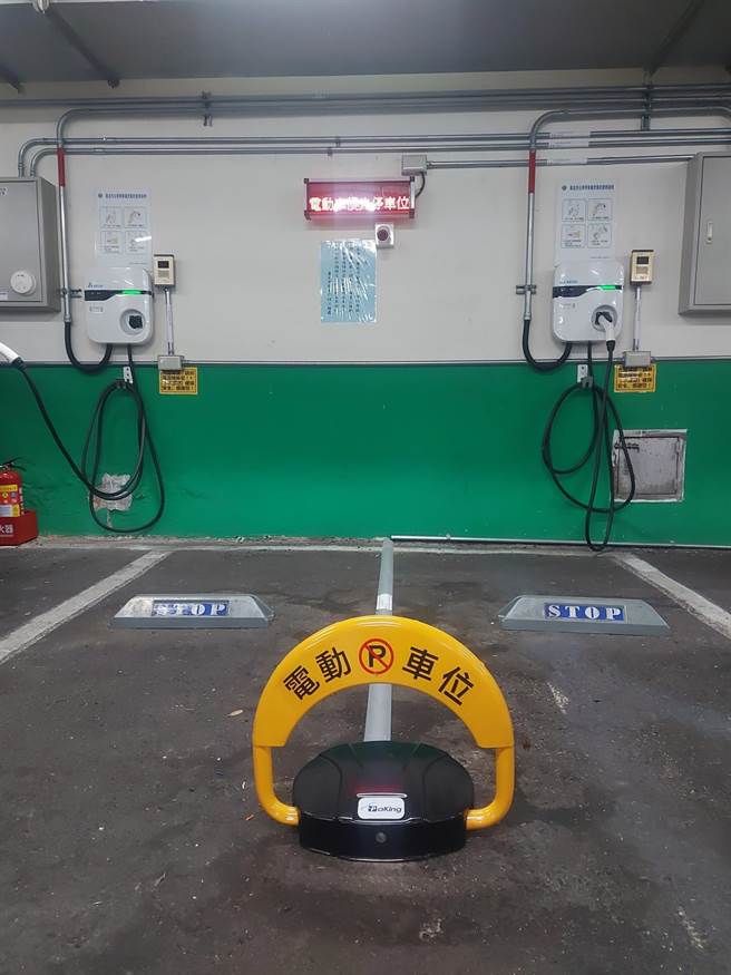 北市路外停车场将全面设置充电车格 柯文哲：差别费率计价 增加周转率。（北市停管处提供／吴康玮台北传真）