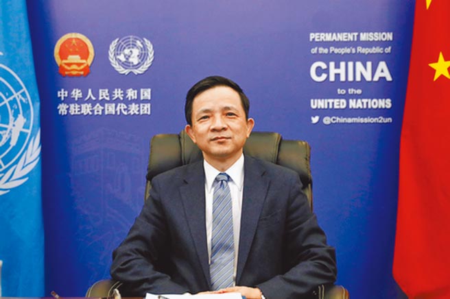 中国常驻联合国副代表戴兵24日在联大非正式会议上，驳斥英国、德国代表就应对新冠肺炎疫情和新疆等议题发表的言论。（摘自中华人民共和国常驻联合国代表团）