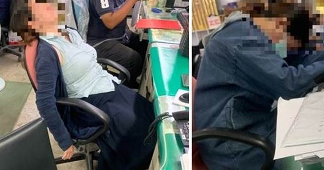 中市停管处被爆内部不乏「家庭组织」，一家三口的女儿，上班时间竟大字形睡觉。(图／民眾提供)