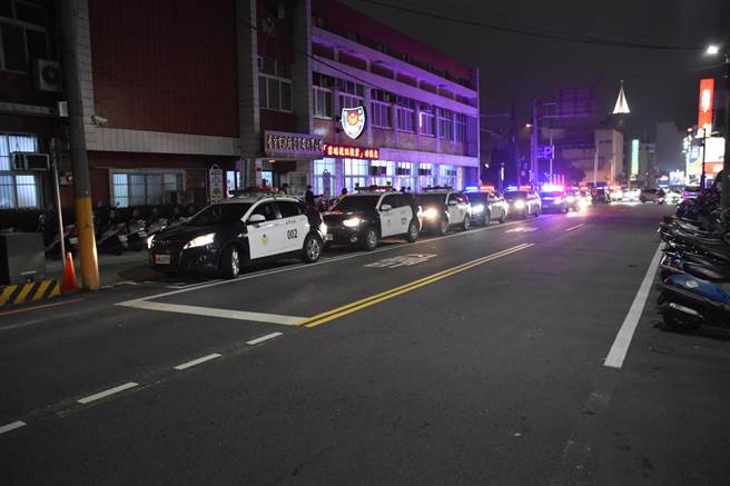 大甲警分局配合台中市警察局执行「安城专案」。（大甲警分局提供／陈淑娥台中传真）