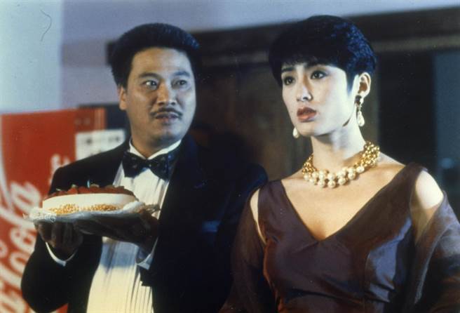 1992年02月01日/與龍共舞(電影)。吳孟達(左)、張敏。(圖/本報系資料照，學者提供)
