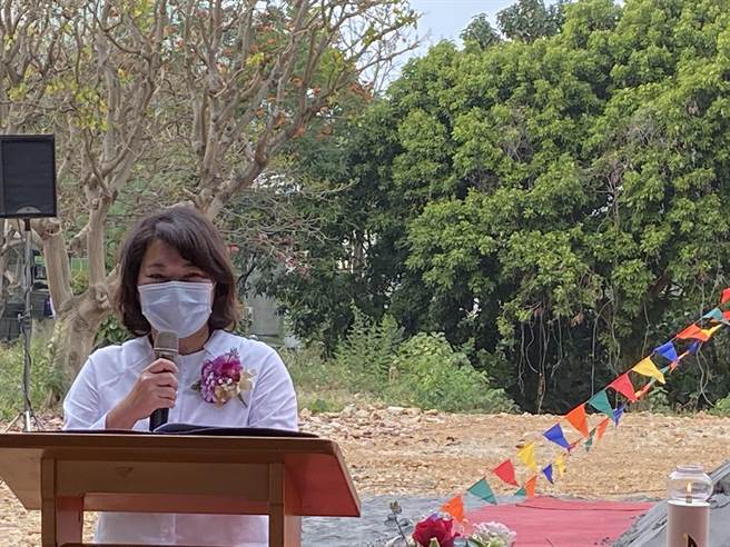 嘉义市长黄敏惠致词。（廖素慧摄）