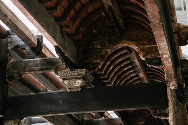 「台湾府儒考棚」建筑构造极具特色。（台中市文化局提供／陈淑芬台中传真）