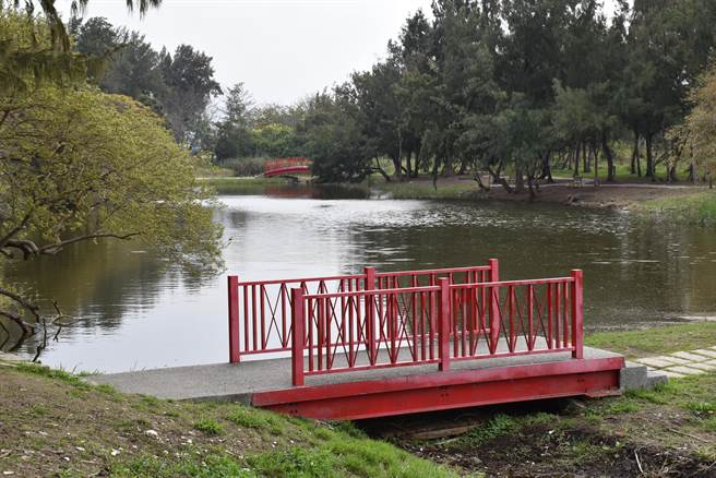 苗栗县政府环保局鼓励认养空气品质净化区，以栽植乔木来净化空品。（谢明俊摄）