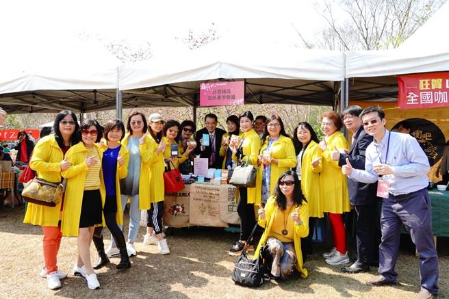 暨南大学举办「落樱纷啡」，推介乐活五官新体验游程。（暨大提供／廖志晃南投传真）