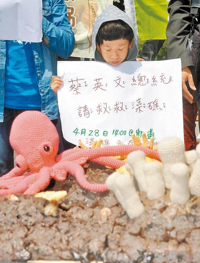 珍愛藻礁公投連署引發全民熱潮。（本報系資料照片）