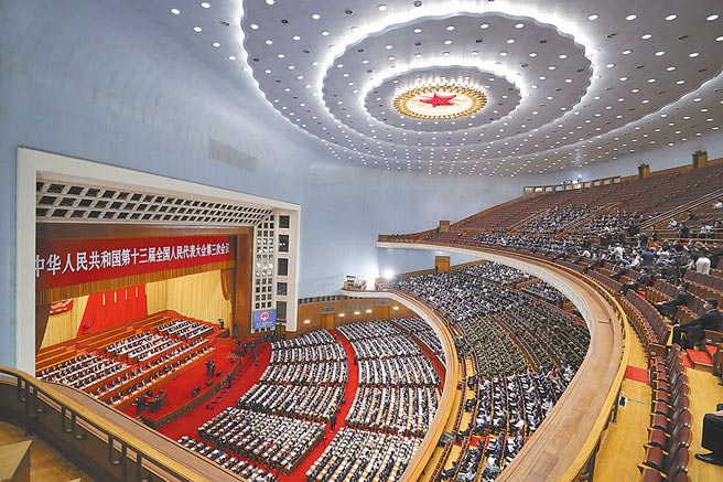 2021年大陸兩會將在3月4日登場，圖為去年兩會因疫情關係，改在5月召開。（中新社）