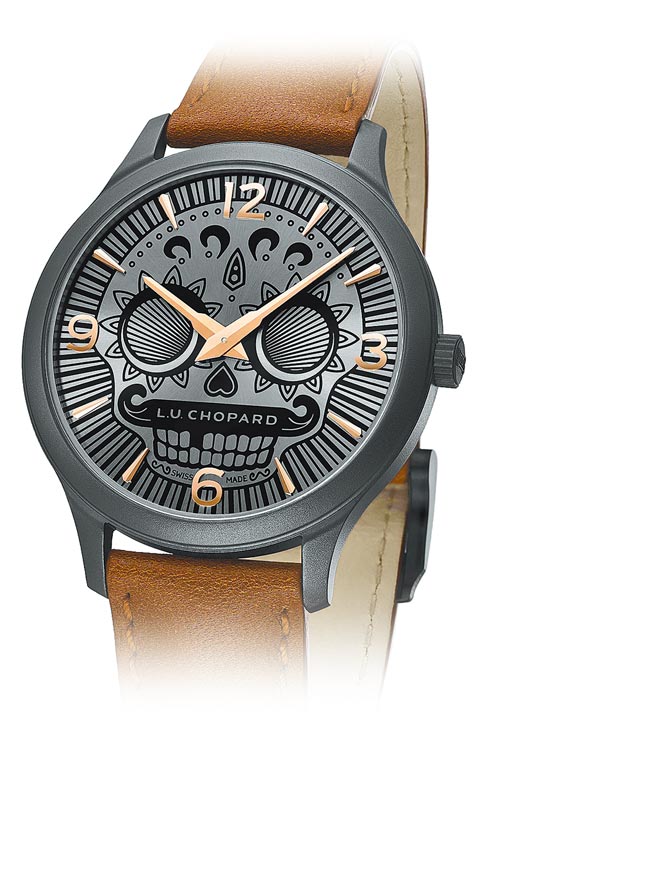 蕭邦L.U.C Skull One腕表，搶搭西方神話之鬼魅節日，34萬6000元。（CHOPARD提供）