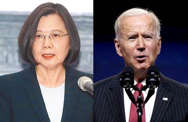 總統蔡英文、美國總統拜登。（合成圖／資料照／總統府提供、美聯社）