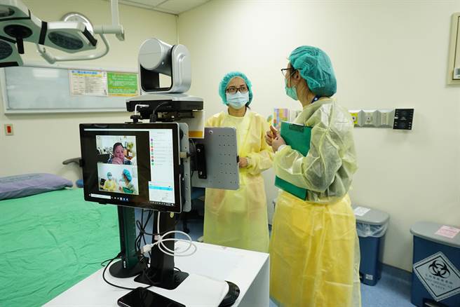 2020藉由视讯进行JCI评鑑。（童医院提供）