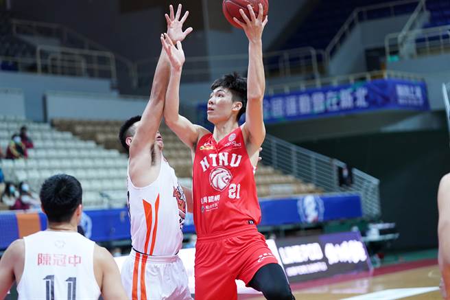 台师大张兆辰今天贡献18分，表现也获教练肯定。（大专体总提供）