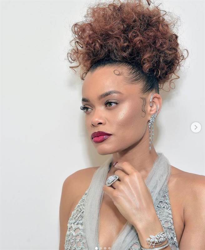 安德拉戴则选用香奈儿妆品打造魅力妆容。（翻摄自welovecoco IG）